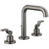 Brizo Litze Widespread Lavatory Faucet with High Spout - Less Handles 1.2 GPM - Complete Kit - Brilliance® Luxe Steel®