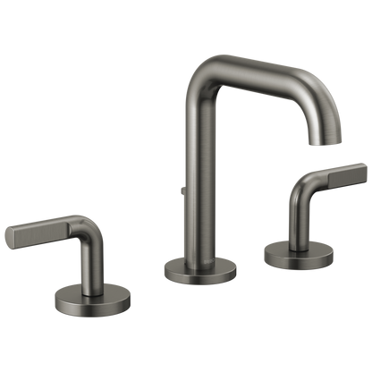 Brizo Litze Widespread Lavatory Faucet with High Spout - Less Handles 1.2 GPM - Complete Kit - Brilliance® Luxe Steel®