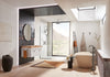 Litze Single-Handle Freestanding Tub Filler - Less Handle lifestyle