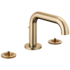 Litze Widespread Lavatory Faucet with Low Spout - Less Handles 1.5 GPM - Brilliance® Luxe Gold®