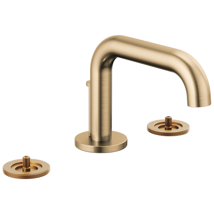Litze Widespread Lavatory Faucet with Low Spout - Less Handles 1.5 GPM - Brilliance® Luxe Gold®