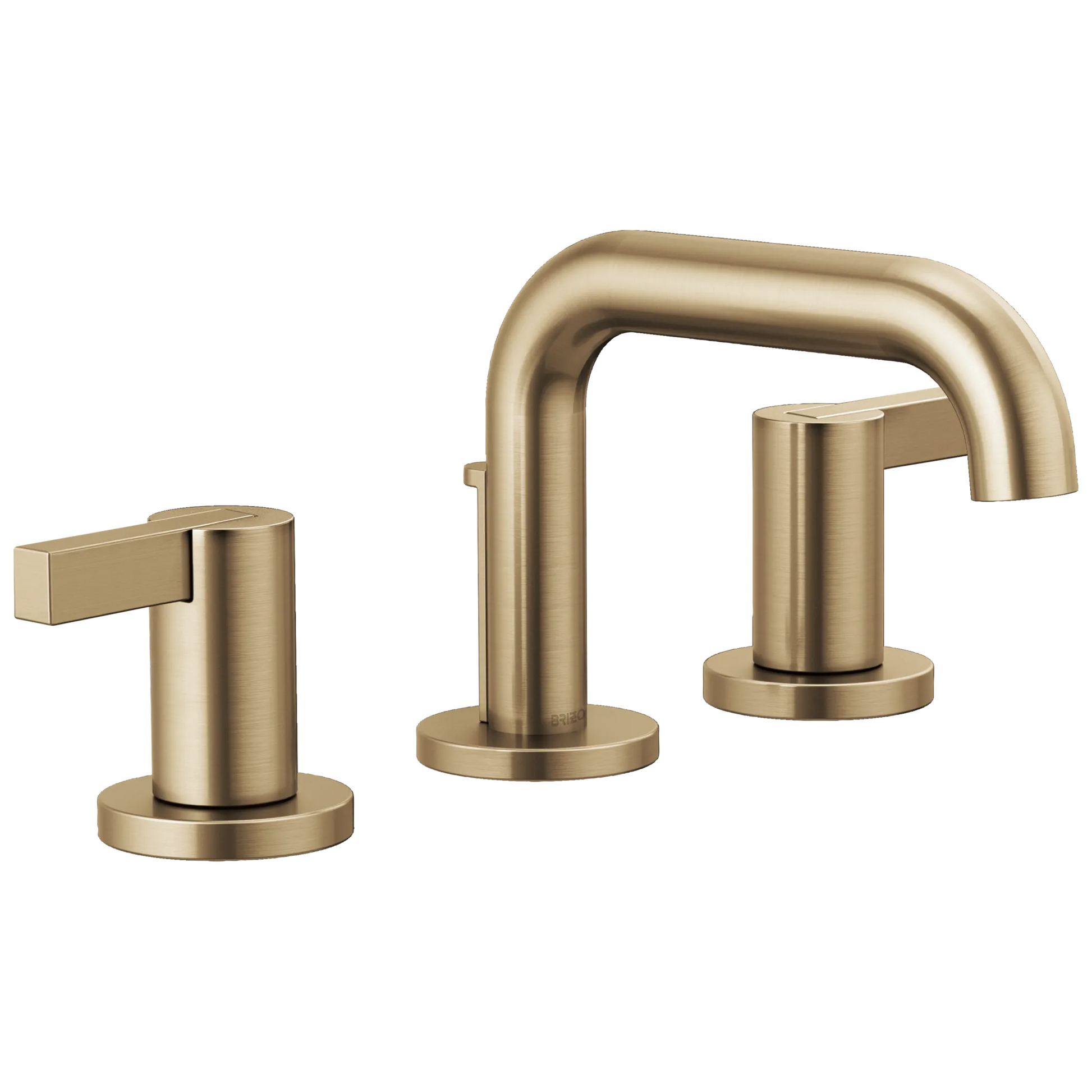 Brizo Litze Widespread Lavatory Faucet with Low Spout - Less Handles 1.5 GPM - Complete Kit - Brilliance® Luxe Gold®