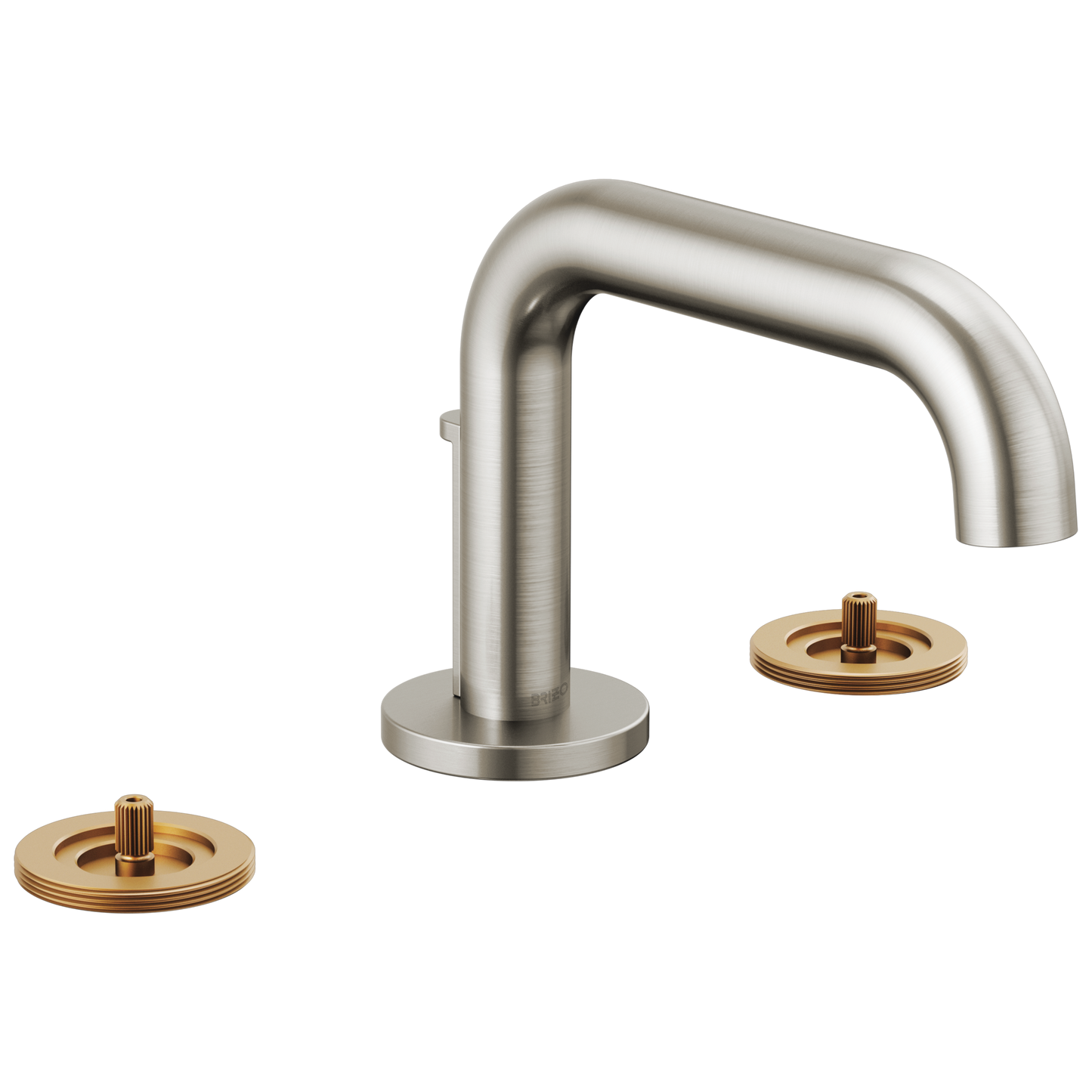 Litze Widespread Lavatory Faucet with Low Spout - Less Handles 1.5 GPM - Brilliance® Luxe Nickel®