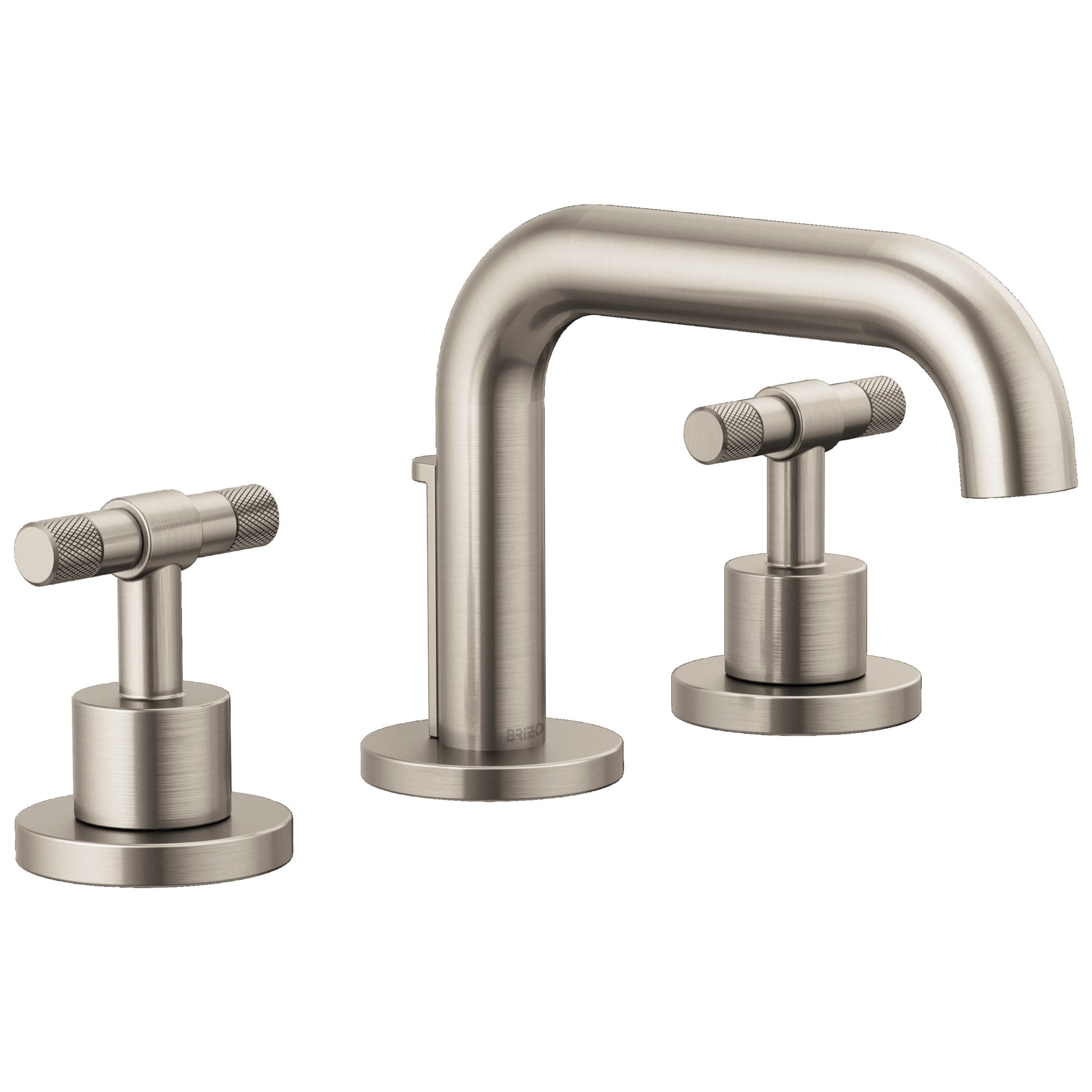 Brizo Litze Widespread Lavatory Faucet with Low Spout - Less Handles 1.5 GPM - Complete Kit - Brilliance® Luxe Nickel®