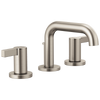 Brizo Litze Widespread Lavatory Faucet with Low Spout - Less Handles 1.5 GPM - Complete Kit - Brilliance® Luxe Nickel®
