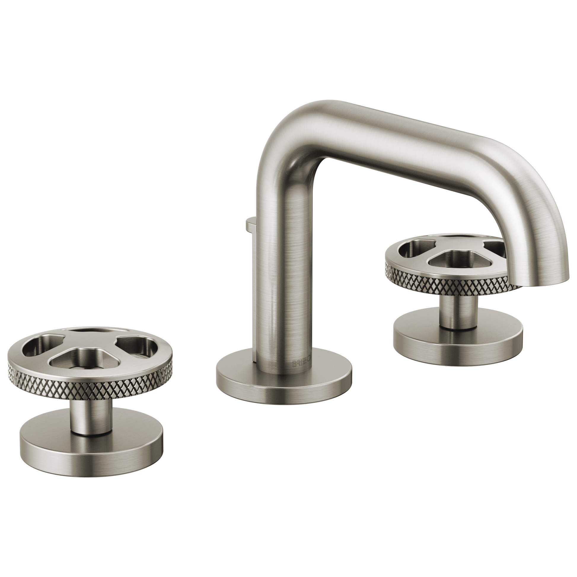 Brizo Litze Widespread Lavatory Faucet with Low Spout - Less Handles 1.5 GPM - Complete Kit - Brilliance® Luxe Nickel®