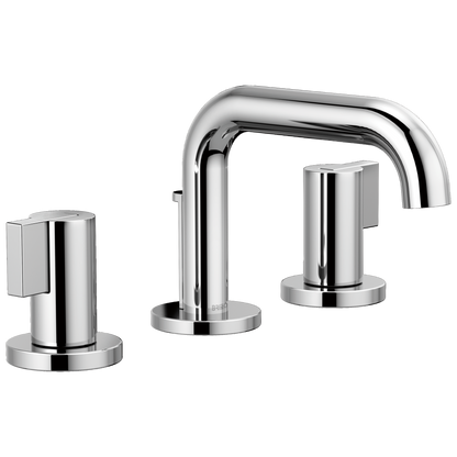 Brizo Litze Widespread Lavatory Faucet with Low Spout - Less Handles 1.5 GPM - Complete Kit - Polished Chrome