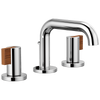 Brizo Litze Widespread Lavatory Faucet with Low Spout - Less Handles 1.5 GPM - Complete Kit - Polished Chrome