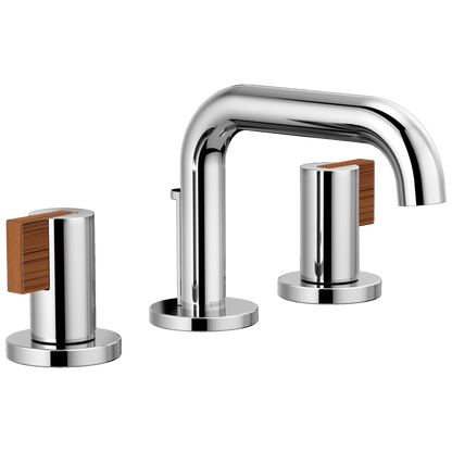 Brizo Litze Widespread Lavatory Faucet with Low Spout - Less Handles 1.5 GPM - Complete Kit - Polished Chrome