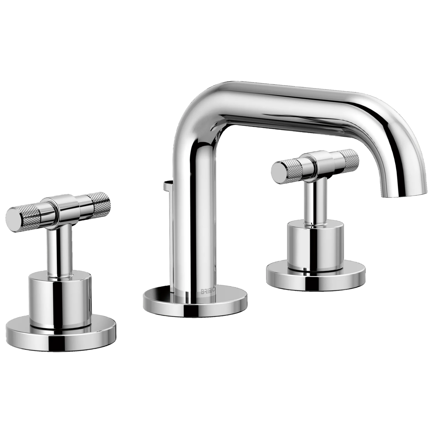 Brizo Litze Widespread Lavatory Faucet with Low Spout - Less Handles 1.5 GPM - Complete Kit - Polished Chrome