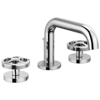 Brizo Litze Widespread Lavatory Faucet with Low Spout - Less Handles 1.5 GPM - Complete Kit - Polished Chrome