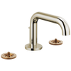 Litze Widespread Lavatory Faucet with Low Spout - Less Handles 1.5 GPM - Brilliance® Polished Nickel