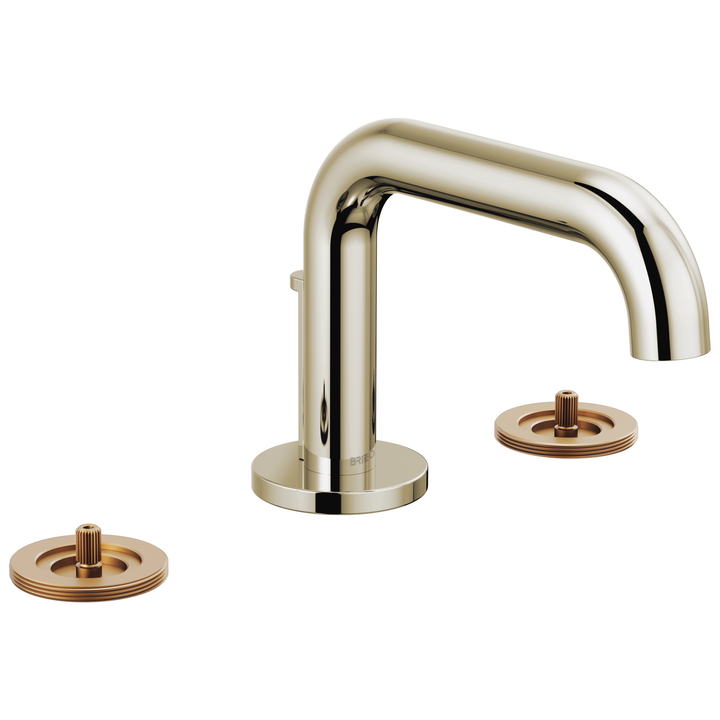 Litze Widespread Lavatory Faucet with Low Spout - Less Handles 1.5 GPM - Brilliance® Polished Nickel