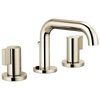 Brizo Litze Widespread Lavatory Faucet with Low Spout - Less Handles 1.5 GPM - Complete Kit - Brilliance® Polished Nickel