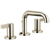 Brizo Litze Widespread Lavatory Faucet with Low Spout - Less Handles 1.5 GPM - Complete Kit - Brilliance® Polished Nickel