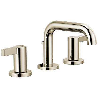 Brizo Litze Widespread Lavatory Faucet with Low Spout - Less Handles 1.5 GPM - Complete Kit - Brilliance® Polished Nickel