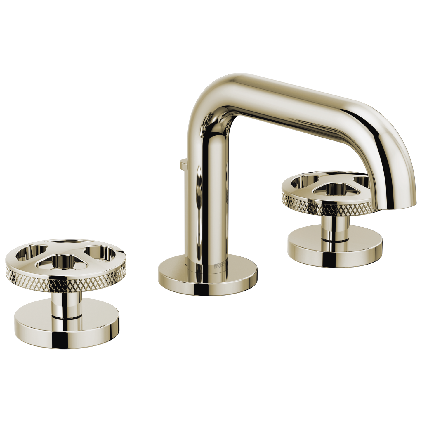 Brizo Litze Widespread Lavatory Faucet with Low Spout - Less Handles 1.5 GPM - Complete Kit - Brilliance® Polished Nickel