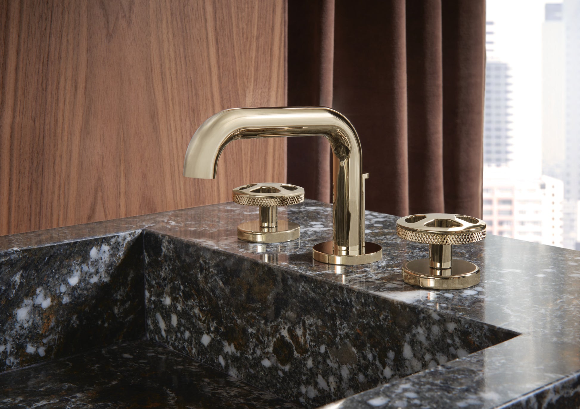 Litze Widespread Lavatory Faucet with Low Spout - Less Handles 1.5 GPM lifestyle