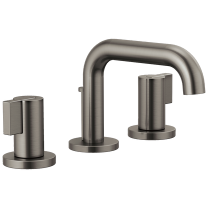 Brizo Litze Widespread Lavatory Faucet with Low Spout - Less Handles 1.5 GPM - Complete Kit - Matte Black