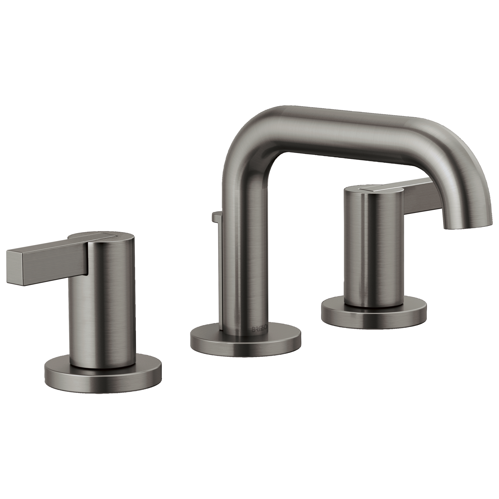 Brizo Litze Widespread Lavatory Faucet with Low Spout - Less Handles 1.5 GPM - Complete Kit - Matte Black