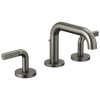 Brizo Litze Widespread Lavatory Faucet with Low Spout - Less Handles 1.5 GPM - Complete Kit - Matte Black