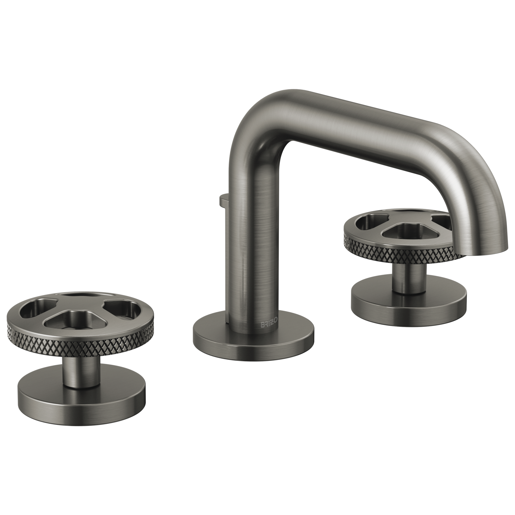Brizo Litze Widespread Lavatory Faucet with Low Spout - Less Handles 1.5 GPM - Complete Kit - Matte Black