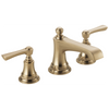 Brizo Rook Widespread Lavatory Faucet - Less Handles 1.5 GPM - Complete Kit - Matte Black / Brilliance® Luxe Nickel®