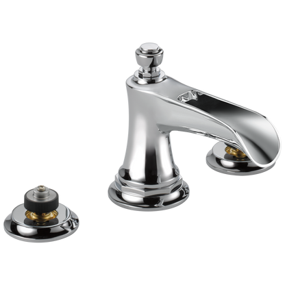 Rook Widespread Lavatory Faucet with Channel Spout - Less Handles 1.2 GPM - Polished Chrome