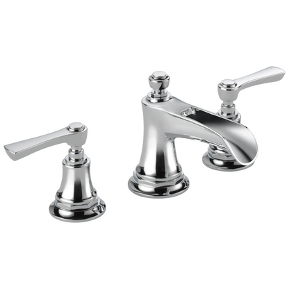 Brizo Rook Widespread Lavatory Faucet with Channel Spout - Less Handles 1.2 GPM - Complete Kit - Polished Chrome