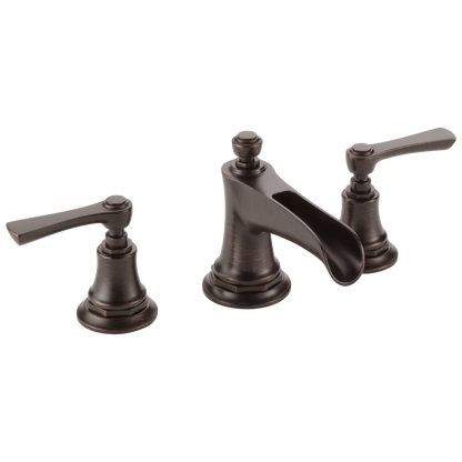 Brizo Rook Widespread Lavatory Faucet with Channel Spout - Less Handles 1.2 GPM - Complete Kit - Venetian Bronze®