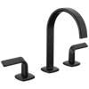 Brizo Allaria Widespread Lavatory Faucet with Arc Spout - Less Handles - Complete Kit - Matte Black