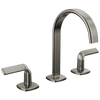 Brizo Allaria Widespread Lavatory Faucet with Arc Spout - Less Handles - Complete Kit - Brilliance® Black Onyx