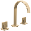Brizo Allaria Widespread Lavatory Faucet with Arc Spout - Less Handles - Complete Kit - Brilliance® Luxe Gold®