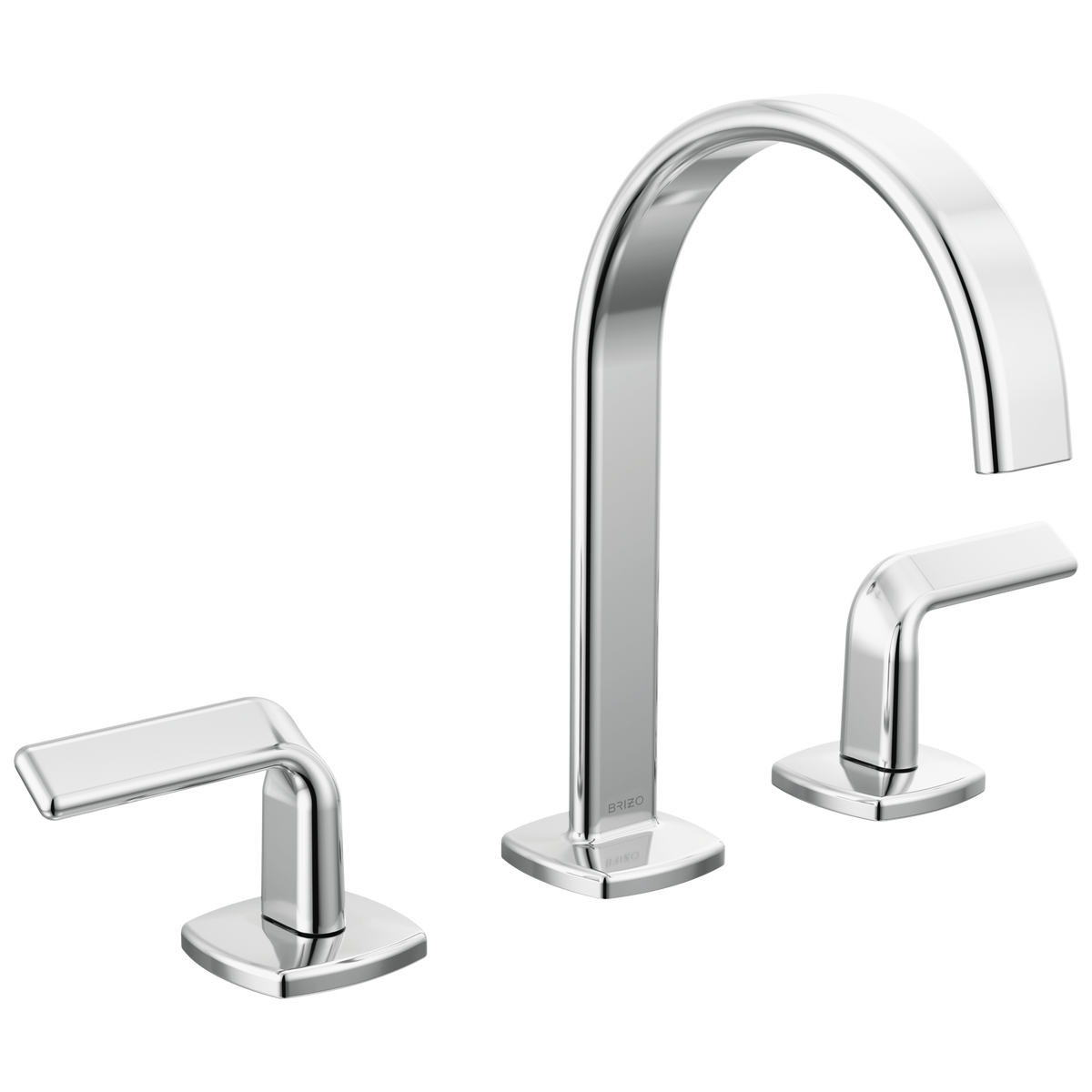 Brizo Allaria Widespread Lavatory Faucet with Arc Spout - Less Handles - Complete Kit - Polished Chrome