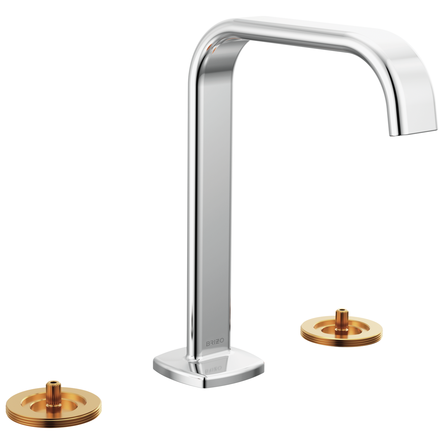 Brizo Widespread Lavatory Faucet With Square Spout Less Handles