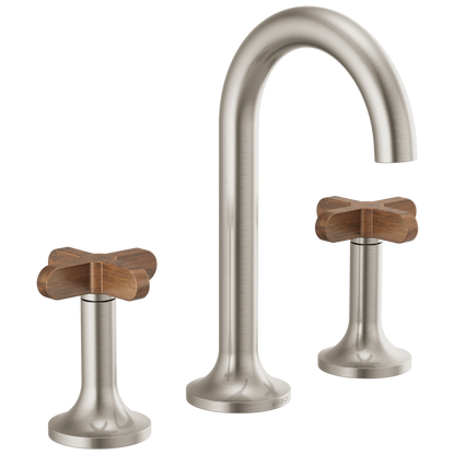 Brizo Odin Widespread Lavatory Faucet - Less Handles - Complete Kit - Brilliance® Brushed Nickel