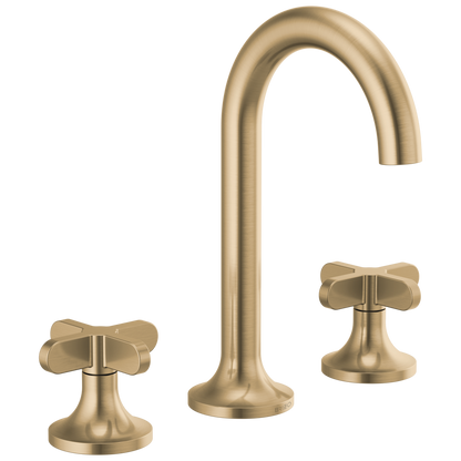 Brizo Odin Widespread Lavatory Faucet - Less Handles - Complete Kit - Brilliance® Luxe Gold®