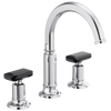 Brizo Invari Widespread Lavatory Faucet with Arc Spout - Less Handles 1.5 GPM - Complete Kit - Polished Chrome