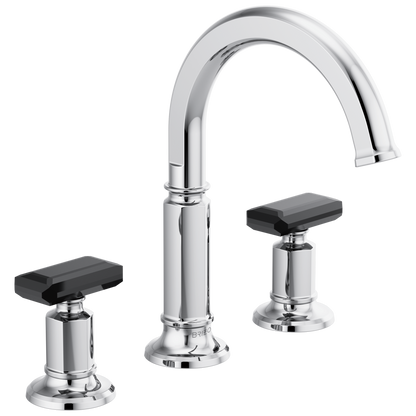 Brizo Invari Widespread Lavatory Faucet with Arc Spout - Less Handles 1.5 GPM - Complete Kit - Polished Chrome