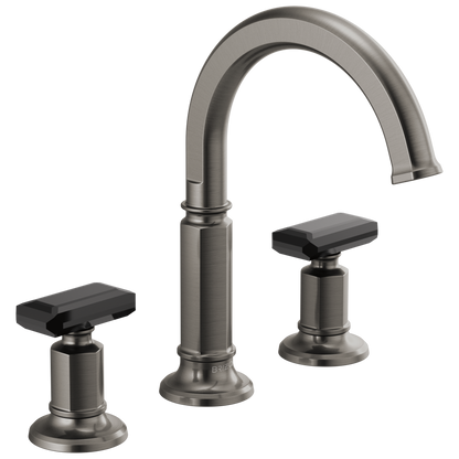 Brizo Invari Widespread Lavatory Faucet with Arc Spout - Less Handles 1.5 GPM - Complete Kit - Brilliance® Luxe Gold®