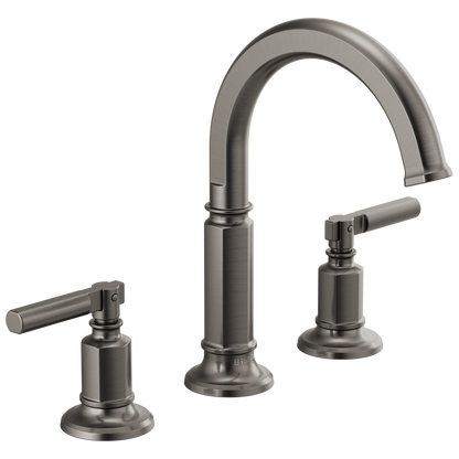 Brizo Invari Widespread Lavatory Faucet with Arc Spout - Less Handles 1.5 GPM - Complete Kit - Brilliance® Luxe Gold®