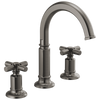 Brizo Invari Widespread Lavatory Faucet with Arc Spout - Less Handles 1.5 GPM - Complete Kit - Brilliance® Luxe Gold®