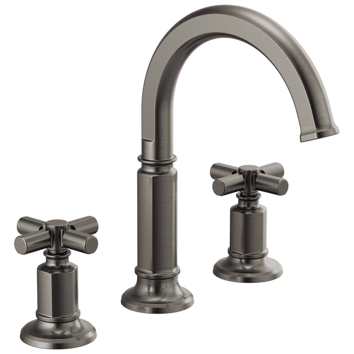 Brizo Invari Widespread Lavatory Faucet with Arc Spout - Less Handles 1.5 GPM - Complete Kit - Brilliance® Luxe Gold®