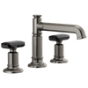 Brizo Invari Widespread Lavatory Faucet with Column Spout - Less Handles 1.2 GPM - Complete Kit - Brilliance® Luxe Steel®