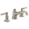 Brizo Invari Widespread Lavatory Faucet with Angled Spout - Less Handles 1.5 GPM - Complete Kit - Brilliance® Luxe Gold®