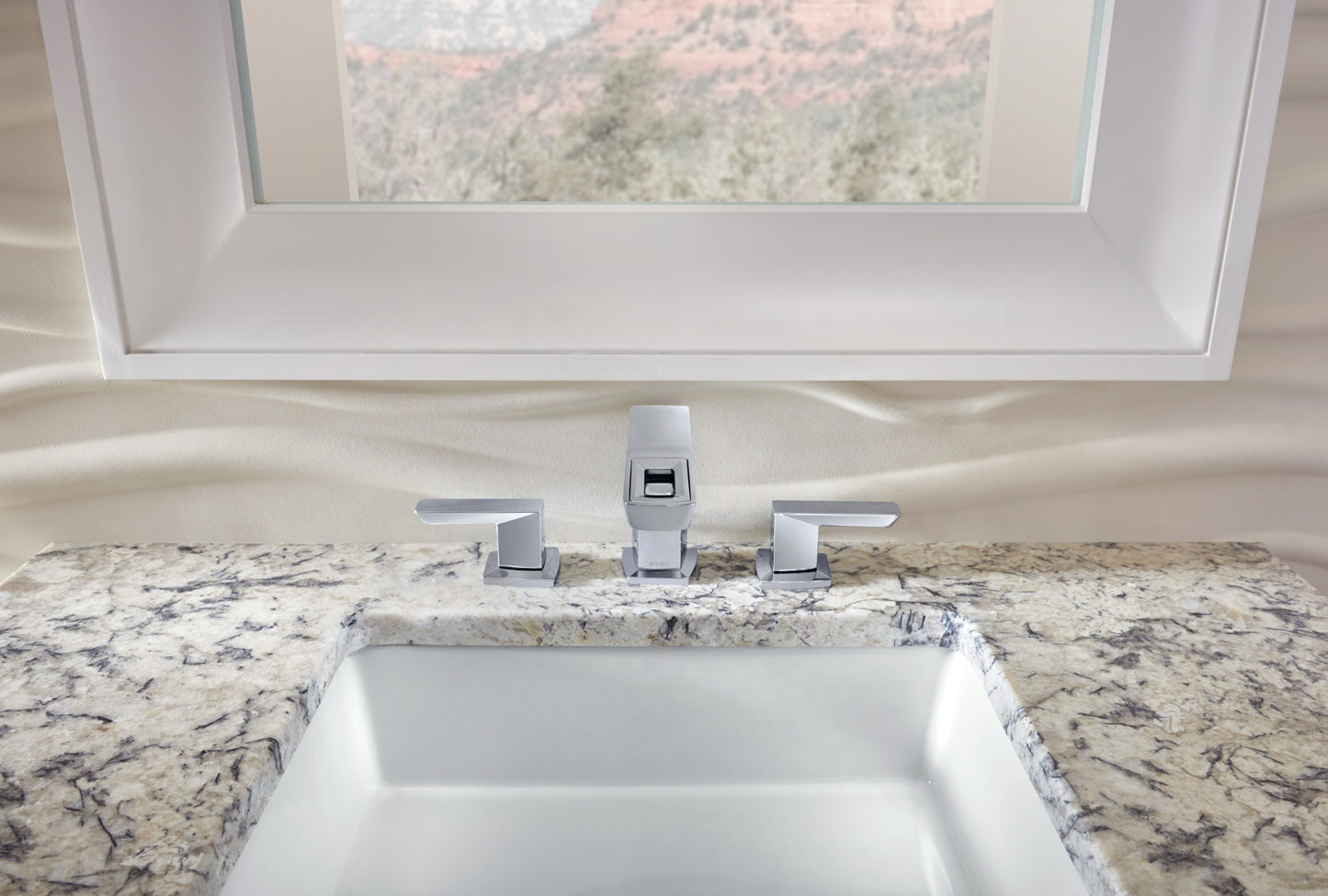 Vettis Widespread Lavatory Faucet With Open-Flow Spout 1.2 GPM lifestyle