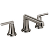 Brizo Levoir Widespread Lavatory Faucet With Low Spout - Less Handles - Complete Kit - Brilliance® Black Onyx