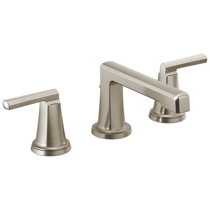Brizo Levoir Widespread Lavatory Faucet with Low Spout - Less Handles 1.2 GPM - Complete Kit - Brilliance® Luxe Nickel®