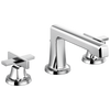 Brizo Levoir Widespread Lavatory Faucet with Low Spout - Less Handles 1.2 GPM - Complete Kit - Polished Chrome