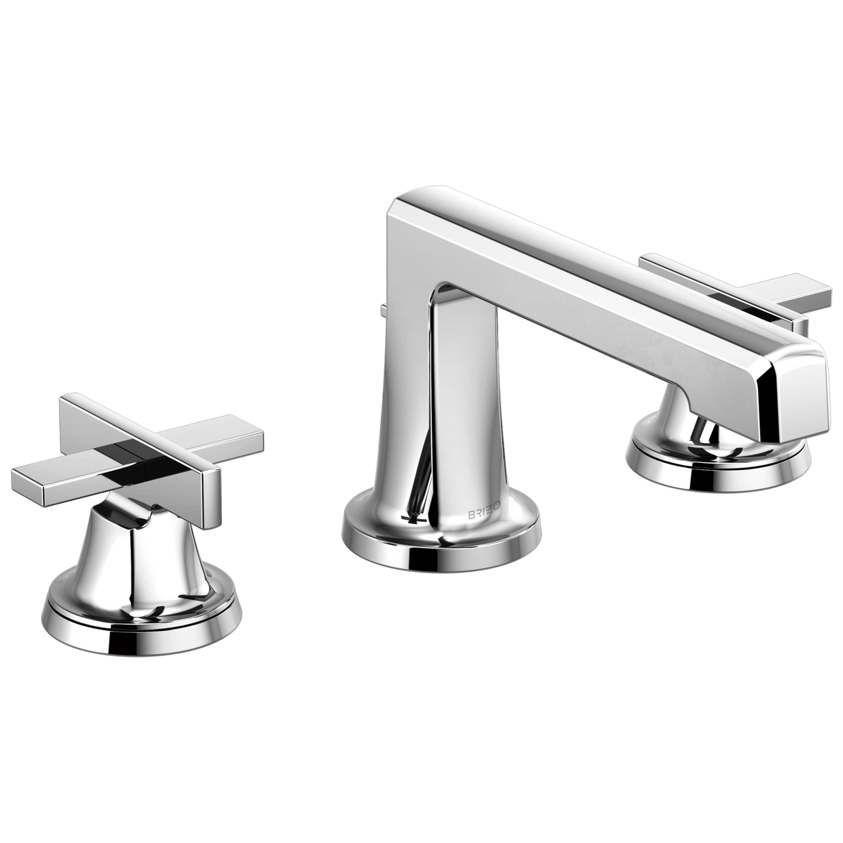 Brizo Levoir Widespread Lavatory Faucet with Low Spout - Less Handles 1.2 GPM - Complete Kit - Polished Chrome